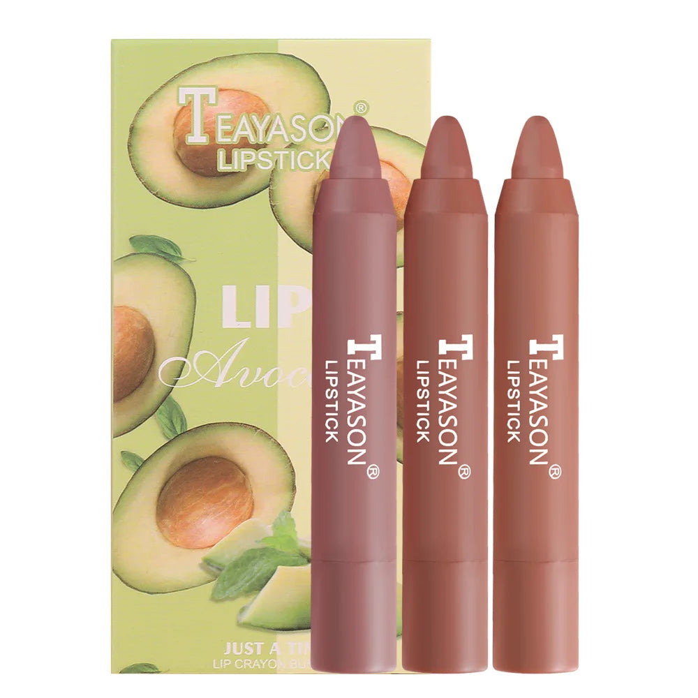 TEAYASON Matte Lipstick Set 3pcs – Waterproof Velvet Long-Lasting