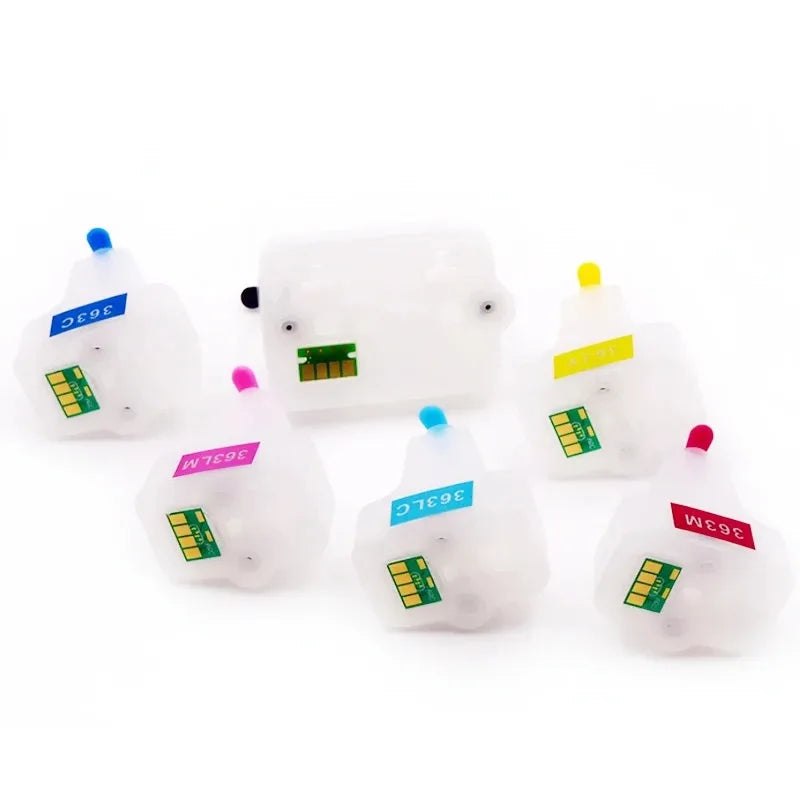 HP 363 Refillable Ink Cartridge Set – 6 Colors for Photosmart Refillable Ink Cartridge PRIMED Default Title