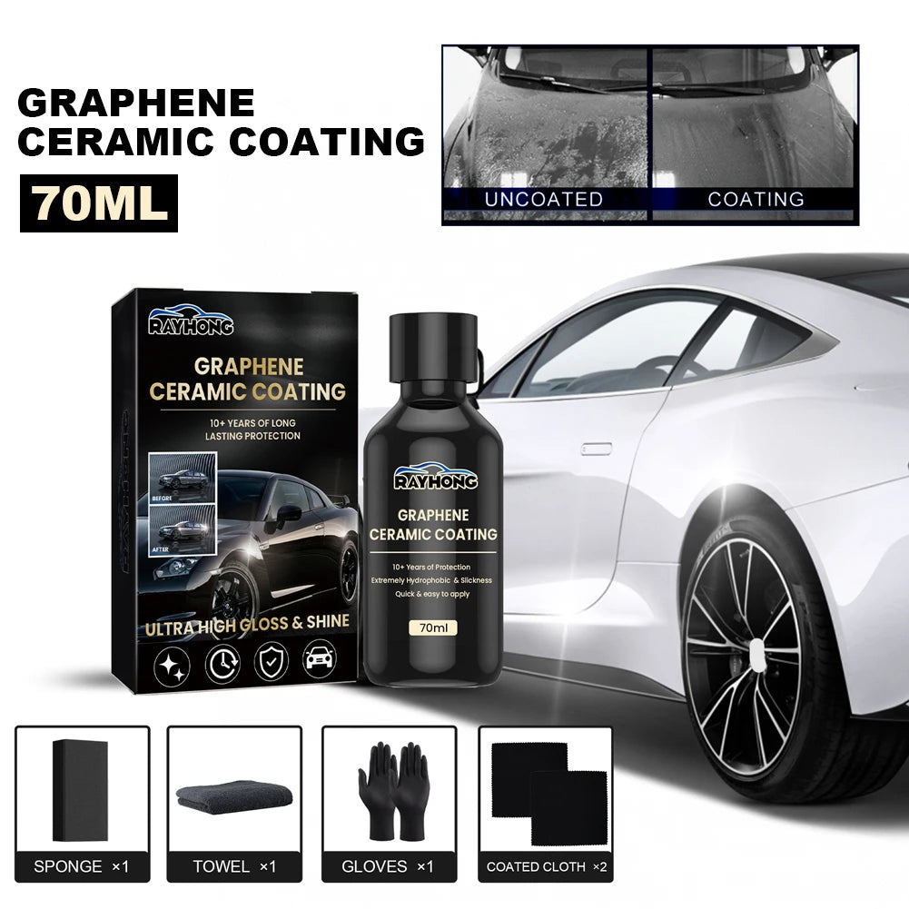 70ml Graphene Ceramic Coating – Hydrophobic Car Paint Protection Ceramic Car Coating PRIMED