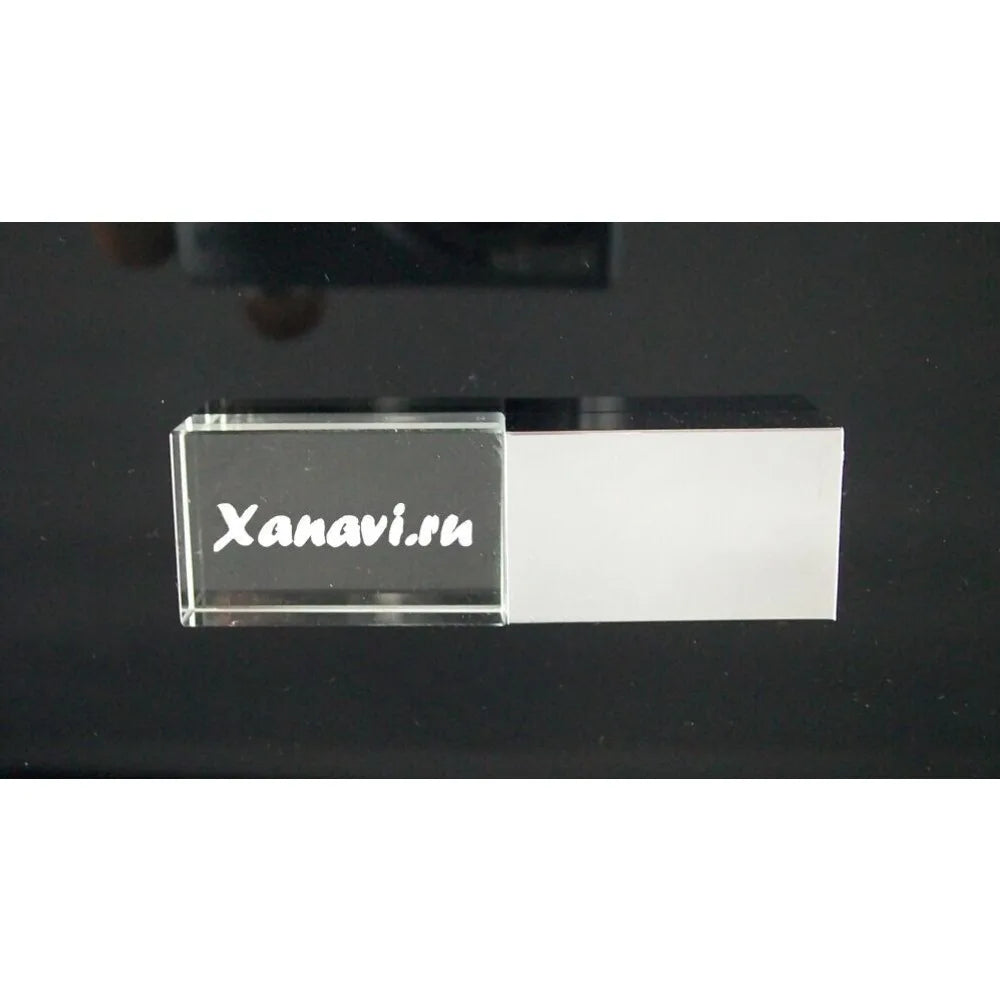 10-Pack Crystal USB 2.0 Flash Drive LED Light 4GB–128GB Logo USB Flash Drive PRIMED