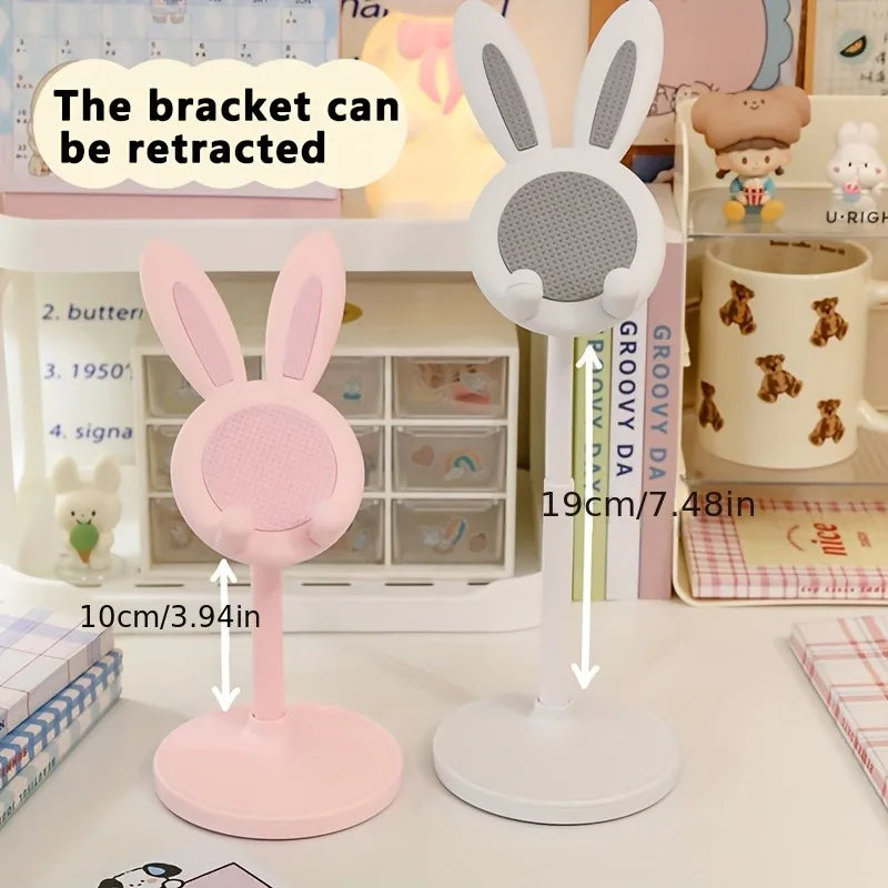 Cute Rabbit Phone & Tablet Stand – Adjustable Height Holder Phone Tablet Stand PRIMED