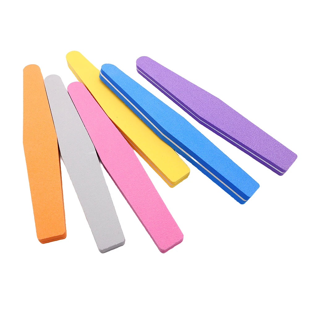 JEARLYU Rhombus Sponge Nail Files 5/10 Pack – Buffer & Polish Sponge Nail Files PRIMED