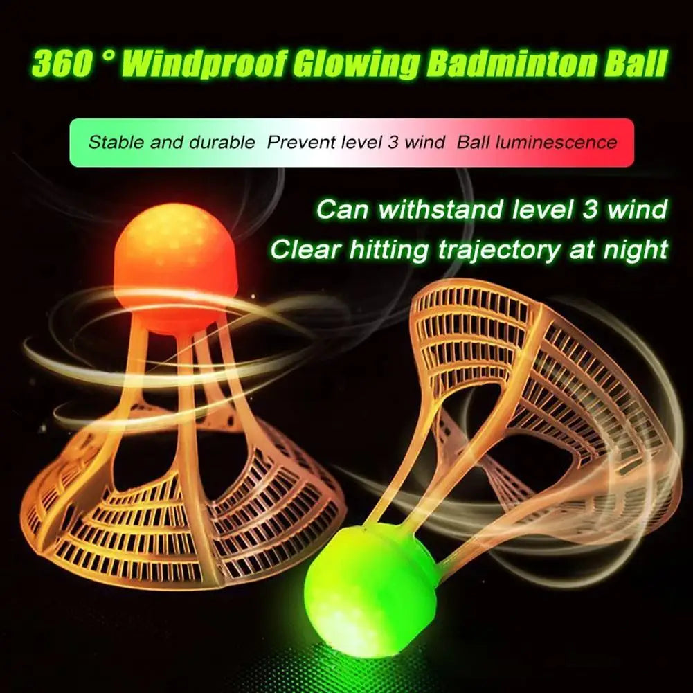 LED Glow Badminton Shuttlecocks – Windproof Night Birdies 1/2/5Pc LED Badminton Shuttlecock PRIMED