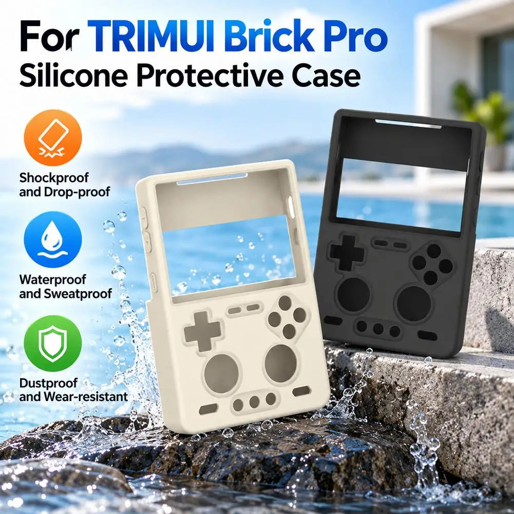 TRIMUI Brick Pro Silicone Case – Drop Protection & Lanyard