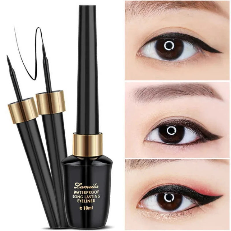 Waterproof Black Liquid Eyeliner Pen – Fine Tip Quick Dry Liquid Eyeliner Pen PRIMED