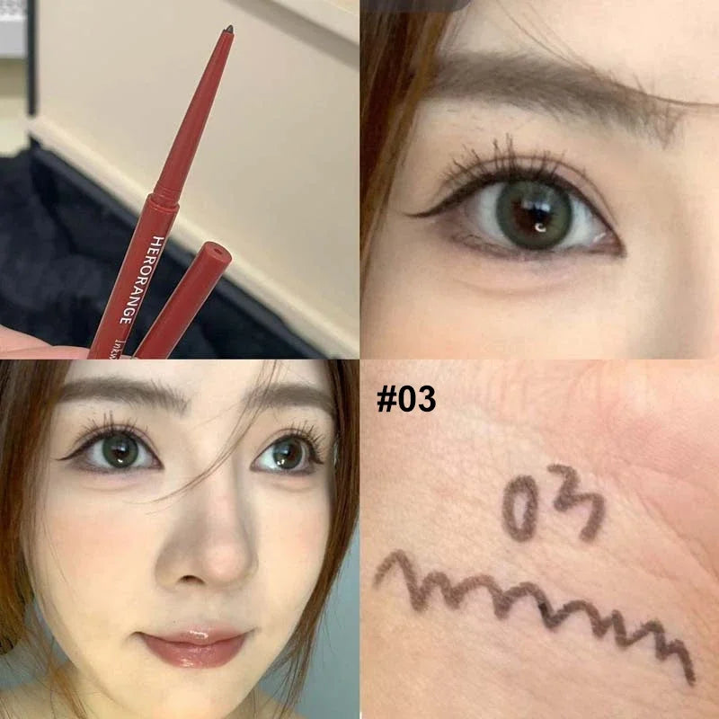 10-Color Waterproof Eyeliner Pencil – High Pigment Matte Gel