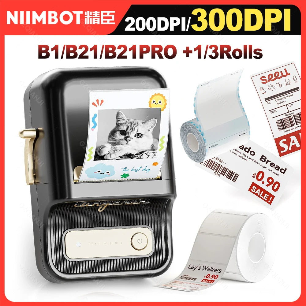 Niimbot B21 / B21 Pro Portable Bluetooth Thermal Label Printer Thermal Label Printer PRIMED