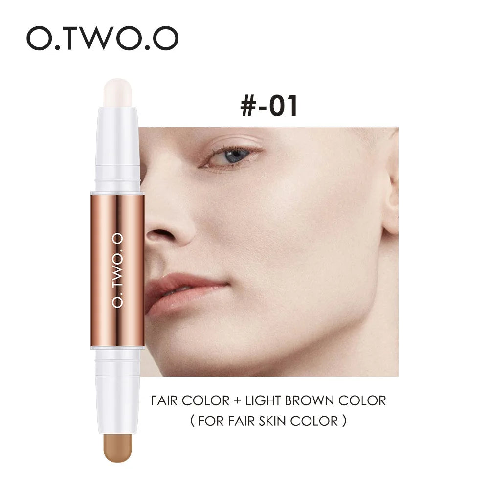O.TWO.O Double-Ended Concealer & Highlighter Contour Stick