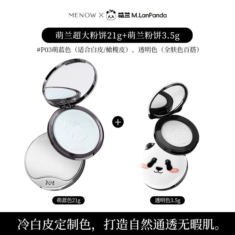 MENOW Panda Pressed Powder – Oil Control Long-Wear Concealer 21g