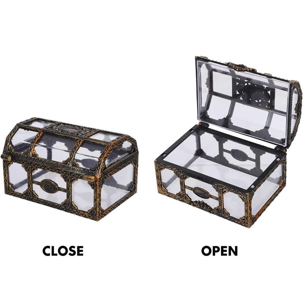 Mini Pirate Treasure Chest Box – Jewelry & Candy Storage Decorative Storage Box PRIMED