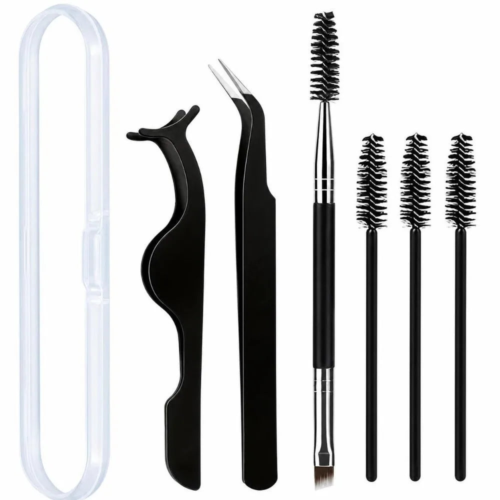 Stainless Steel Tweezers Set 3/6Pcs – Eyebrow & Eyelash Tool