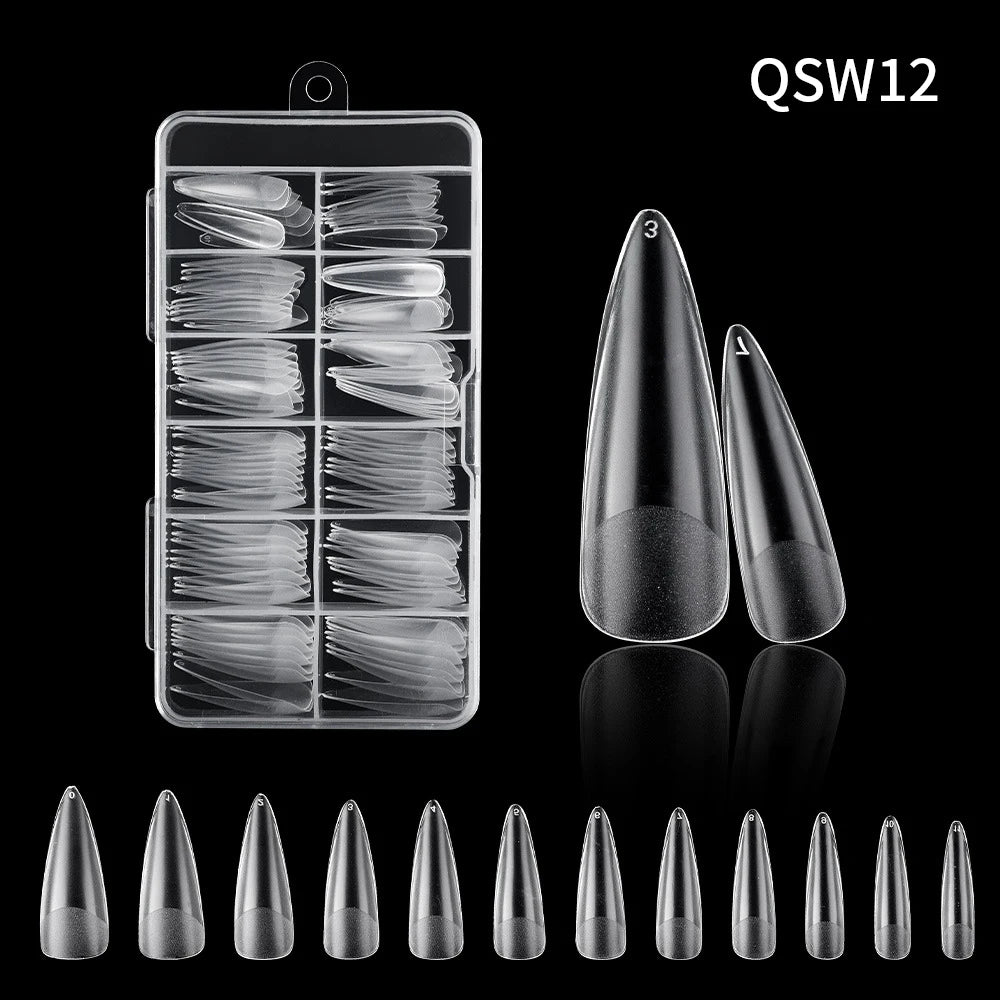 120pc French Press-On Nail Tips | Full Cover Acrylic Set