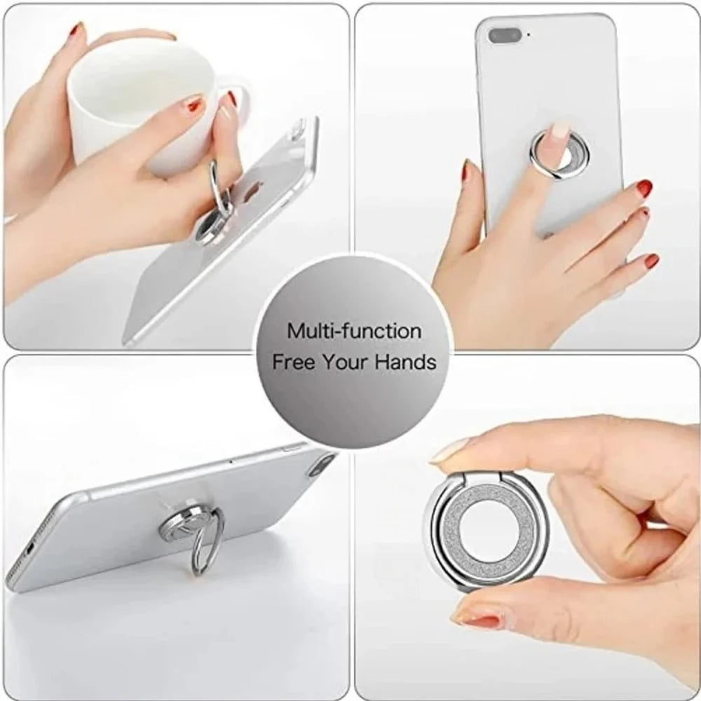 Ultra-Thin Finger Ring Phone Holder – 360° Rotation Kickstand Phone Ring Holder PRIMED