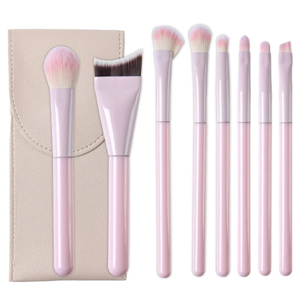 Synthetic Makeup Brush Set with Bag – Eyeshadow & Contour