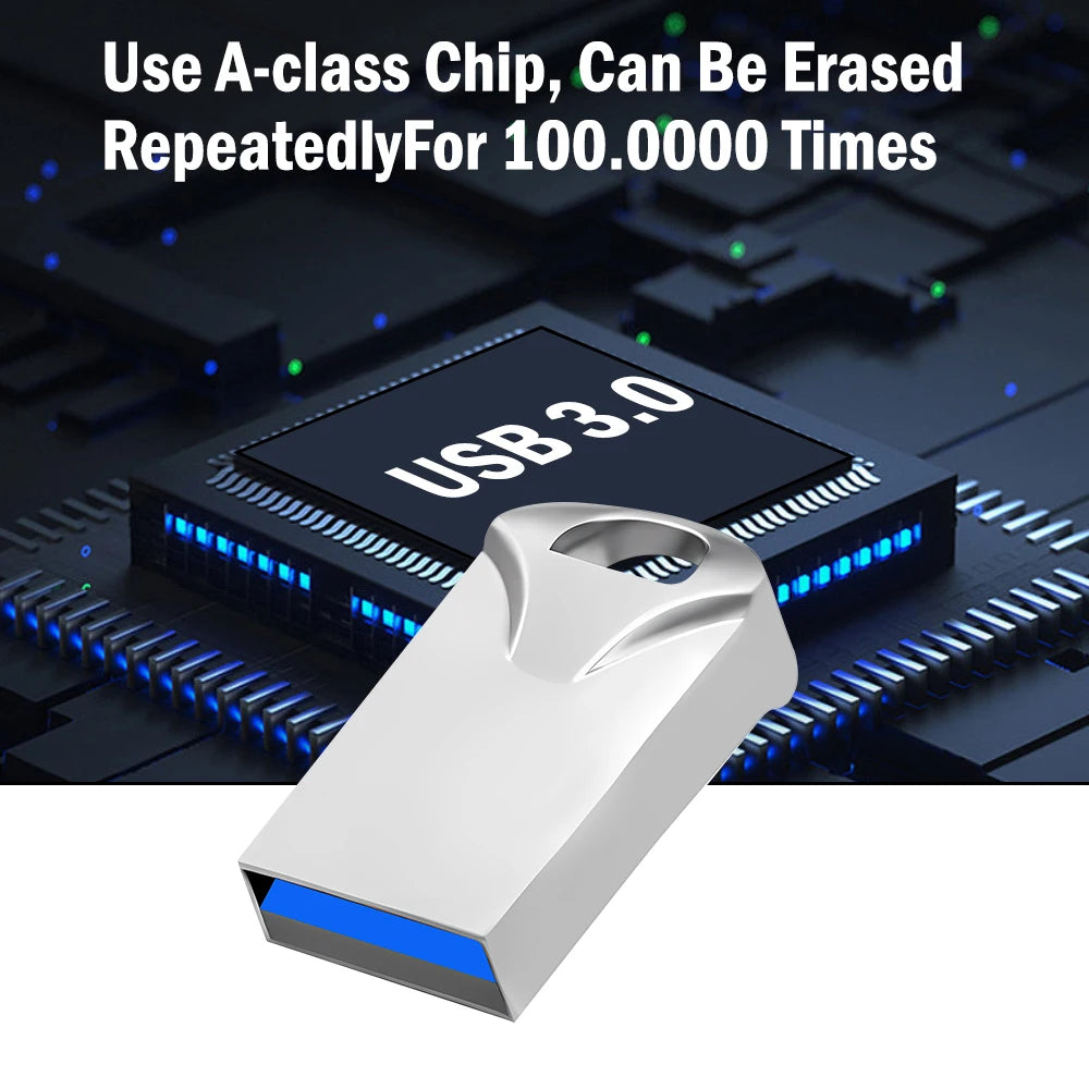 Super Mini USB 3.0 Flash Drive 8–64GB | Metal Pen Drive USB Flash Drive PRIMED