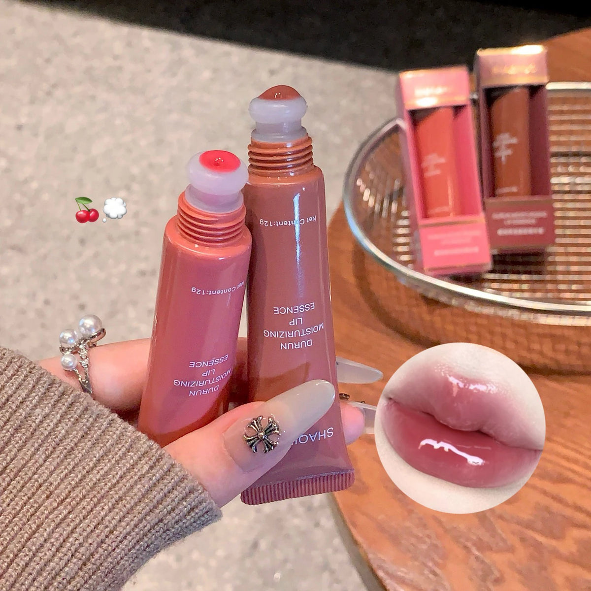 SHAQINUO Crystal Lip Gloss Oil – Hydrating Tinted Lip Serum