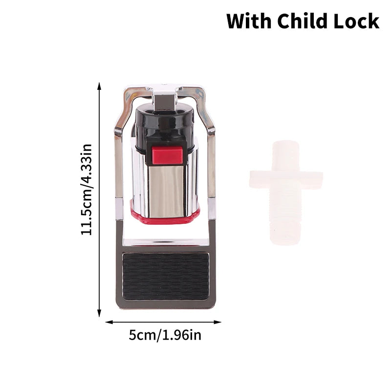Water Dispenser Faucet Switch with Child Lock – Red/Blue