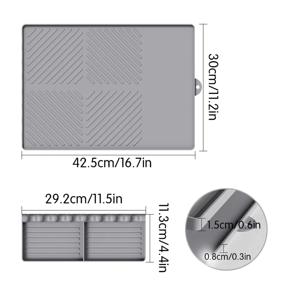 Silicone Grill Mat – Heat Resistant BBQ Tool Rest for Griddle Grill Silicone Mat PRIMED
