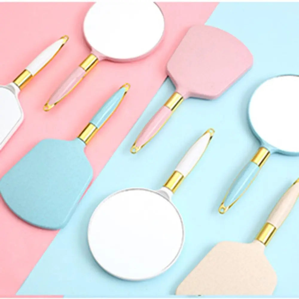 Vintage Handheld Vanity Mirror with Handle – Makeup & Salon