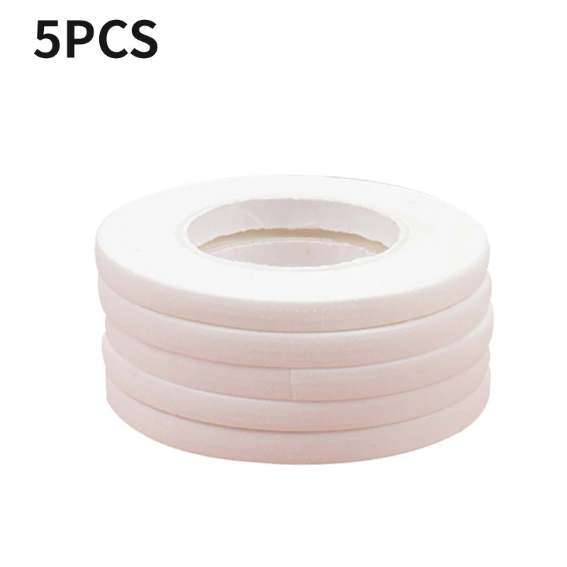 Micropore Lash Tape for Eyelash Extensions – 5/10 Pack Lash Extension Tape PRIMED 5pcs white