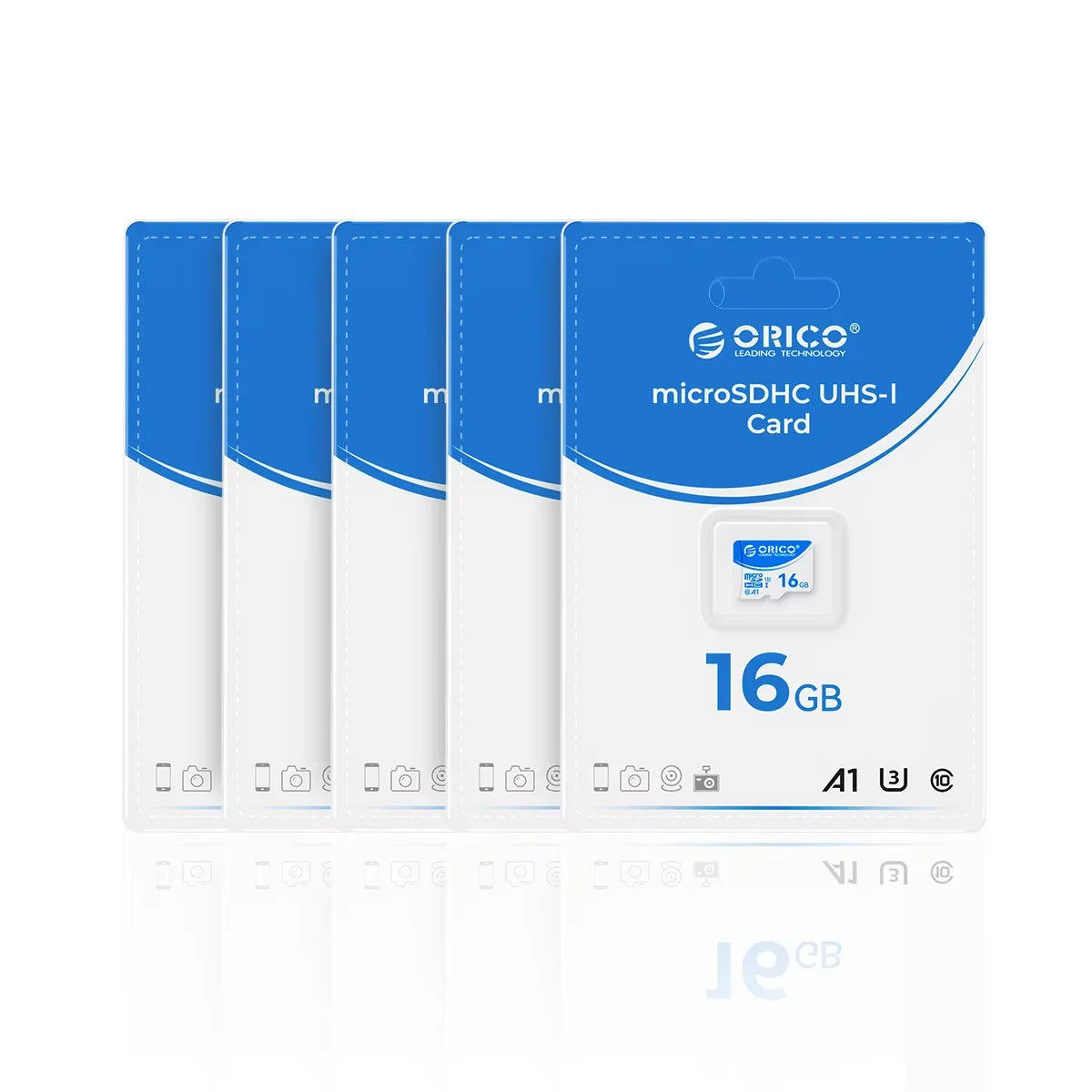 ORICO 128GB microSDXC U3 V30 A1 | 70MB/s 4K UHD Card microSD Memory Card PRIMED 5 PCS 16GB China Mainland