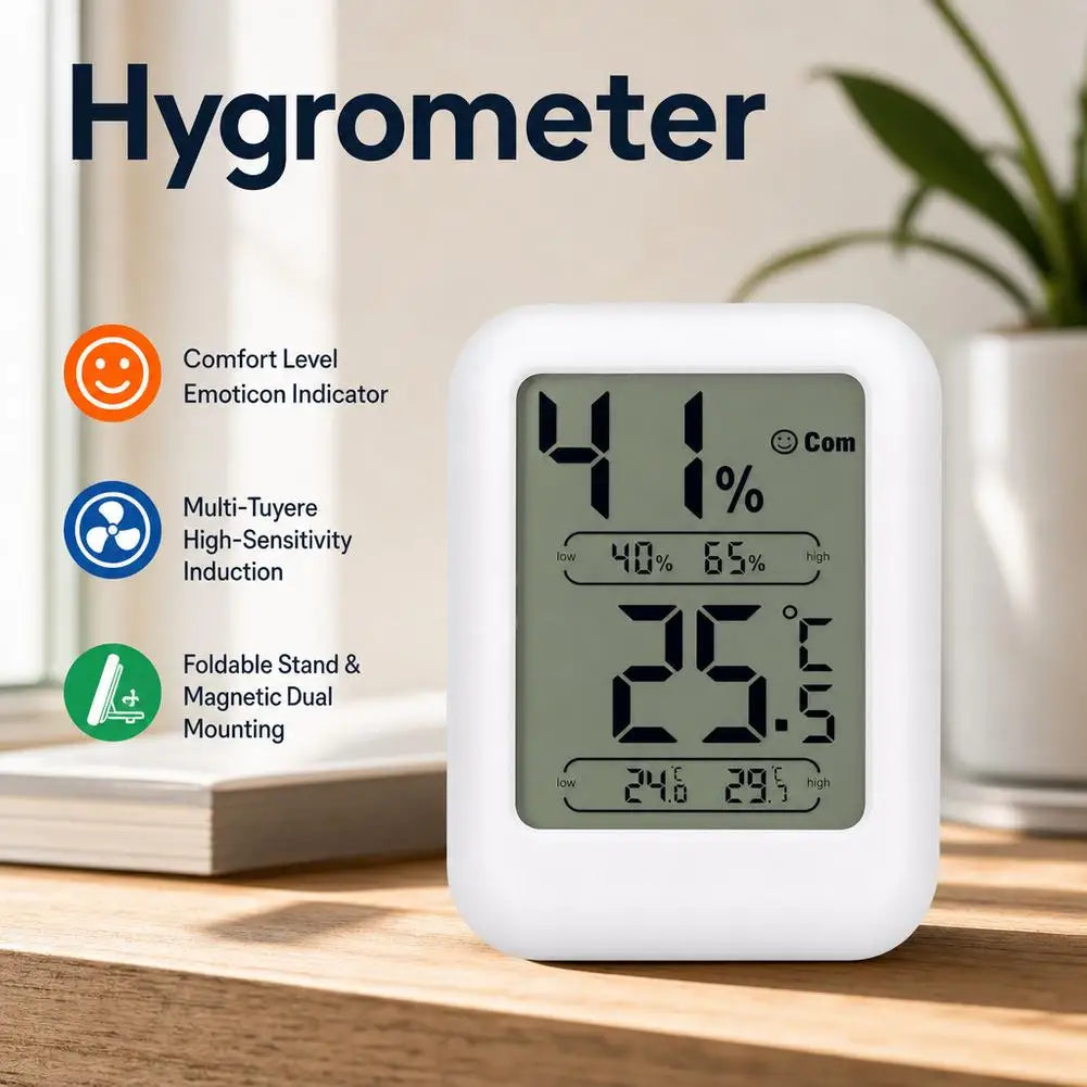 Mini Digital Thermometer Hygrometer – LCD Humidity & Temp Gauge Digital Hygrometer PRIMED