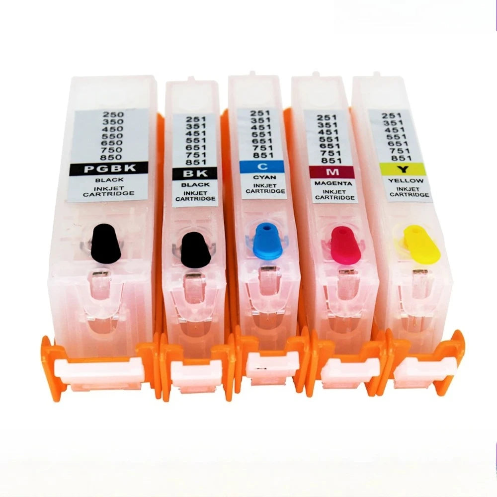 PGI-550 CLI-551 Refillable Ink Cartridges with ARC Chips | Canon Refillable Ink Cartridge PRIMED Default Title