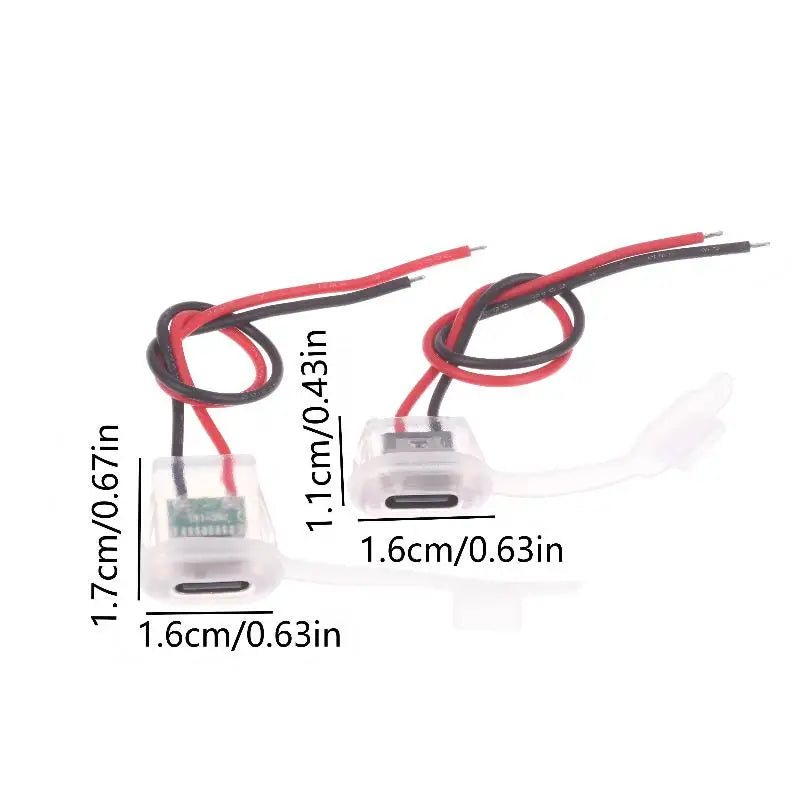 USB Type-C Waterproof Female Connector Night Light 3A 5V 3/6Pcs