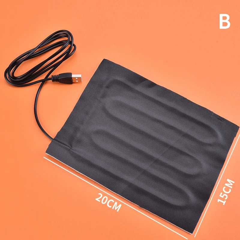 USB Pet Heating Pad 22x22cm | Carbon Fiber Warm Mat 5V Pet Heating Pad PRIMED 1PC