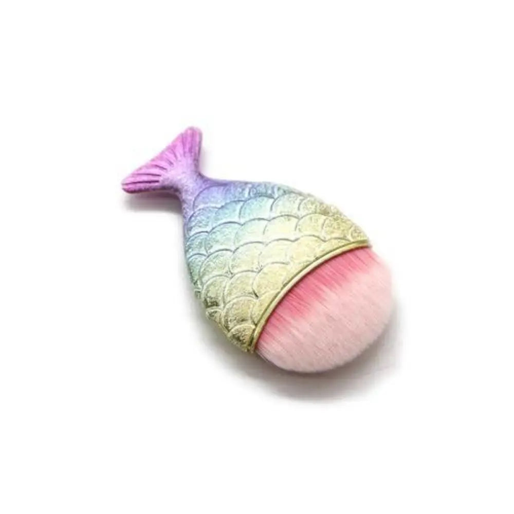 Mermaid Fish Tail Blush Brush – Soft Powder Makeup Brush