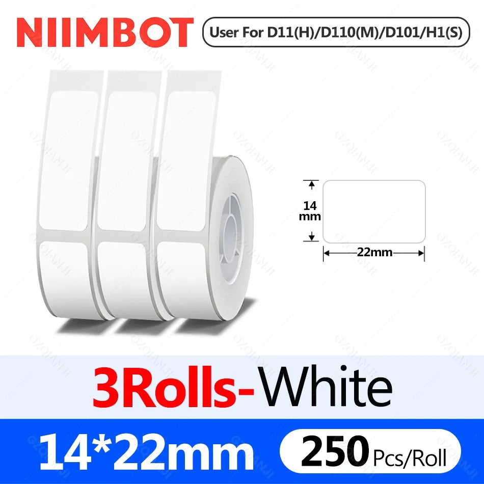 Niimbot D110M Bluetooth Thermal Label Maker | Portable Mini Thermal Label Maker PRIMED Only 3WH 14-22mm