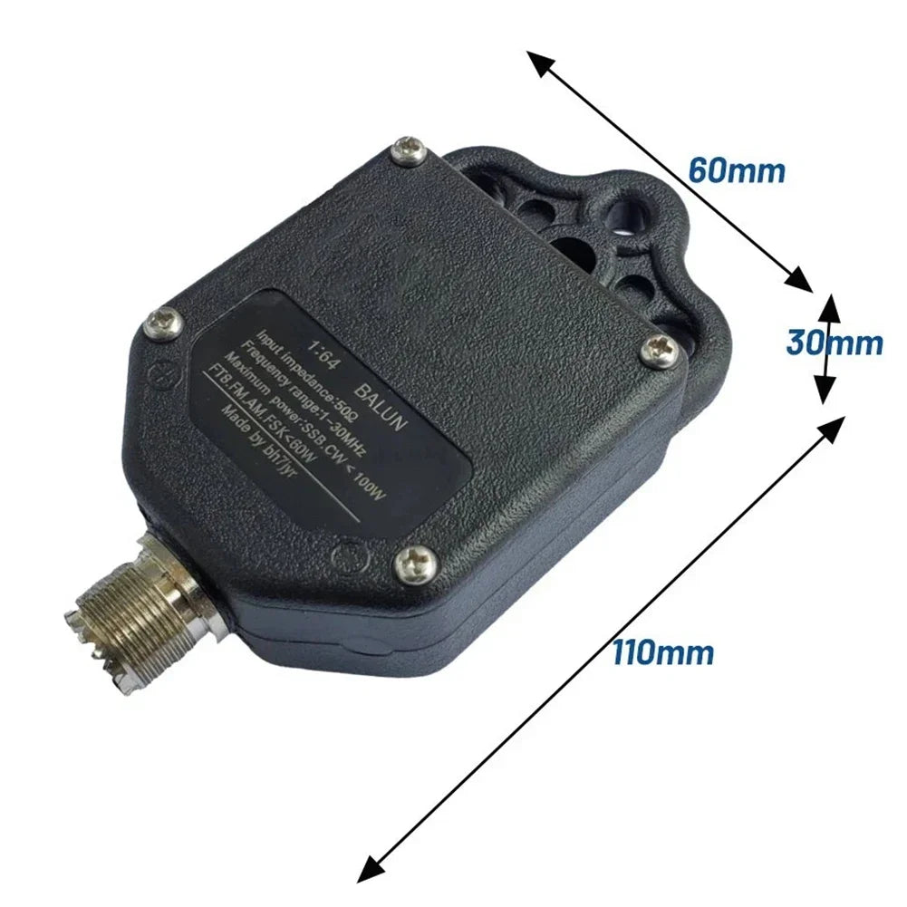 1:64 EFHW Balun 1–30MHz 100W PEP | End Fed Half Wave Ham Radio Ham Radio Balun PRIMED