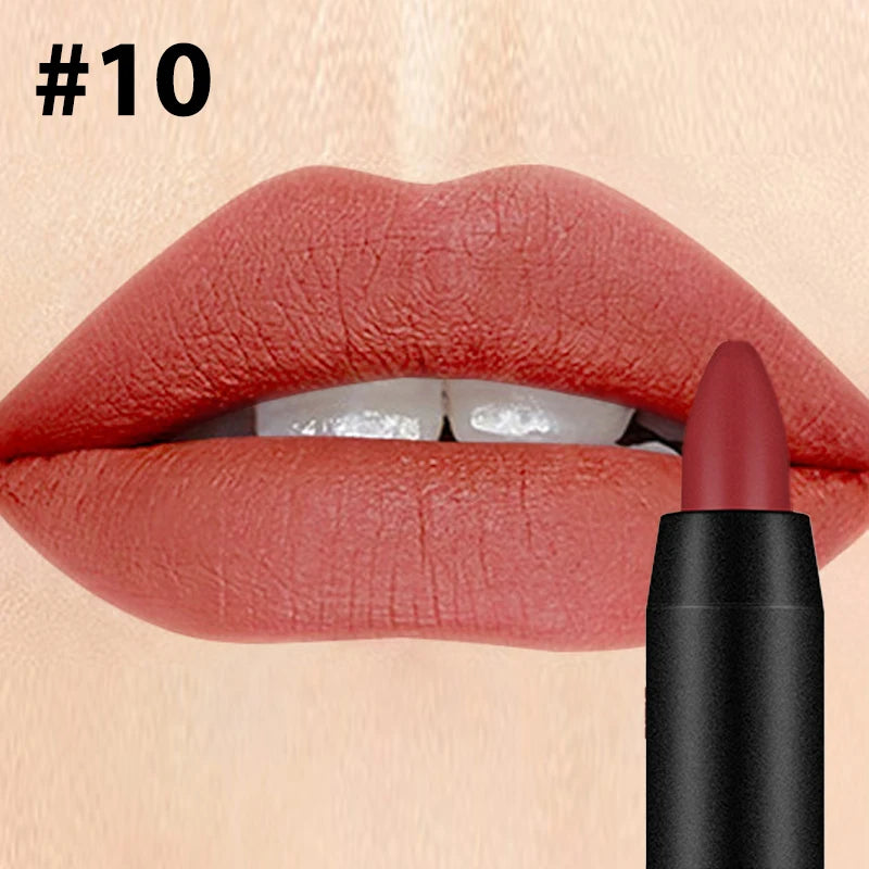Velvet Matte Lipstick – 19 Shades, Long-Wear & Moisturizing