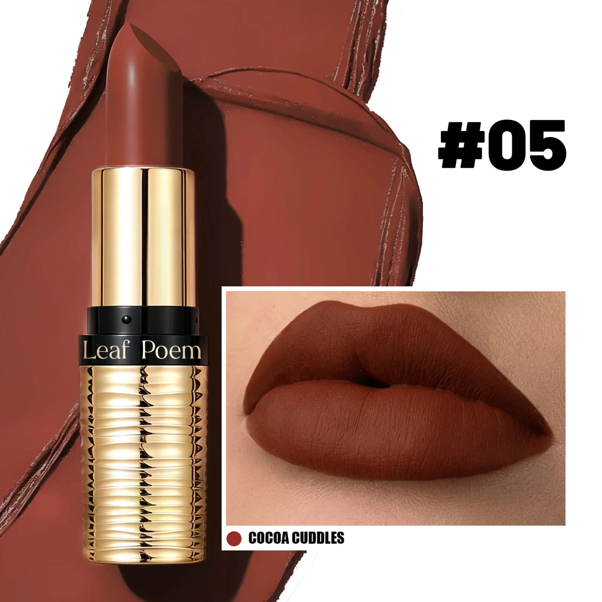 ZYXUAQIR Nude Matte Lipstick – Waterproof Velvet Long-Lasting