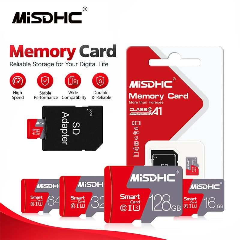 MISDHC Micro SD Card Class 10 – 4GB to 128GB TF Memory Card Micro SD Card PRIMED
