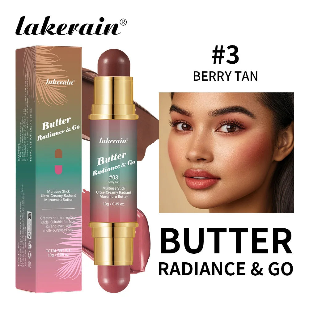 Lakerain 2-in-1 Contour Stick – Cream Blush & Highlighter Contour Blush Stick PRIMED 03