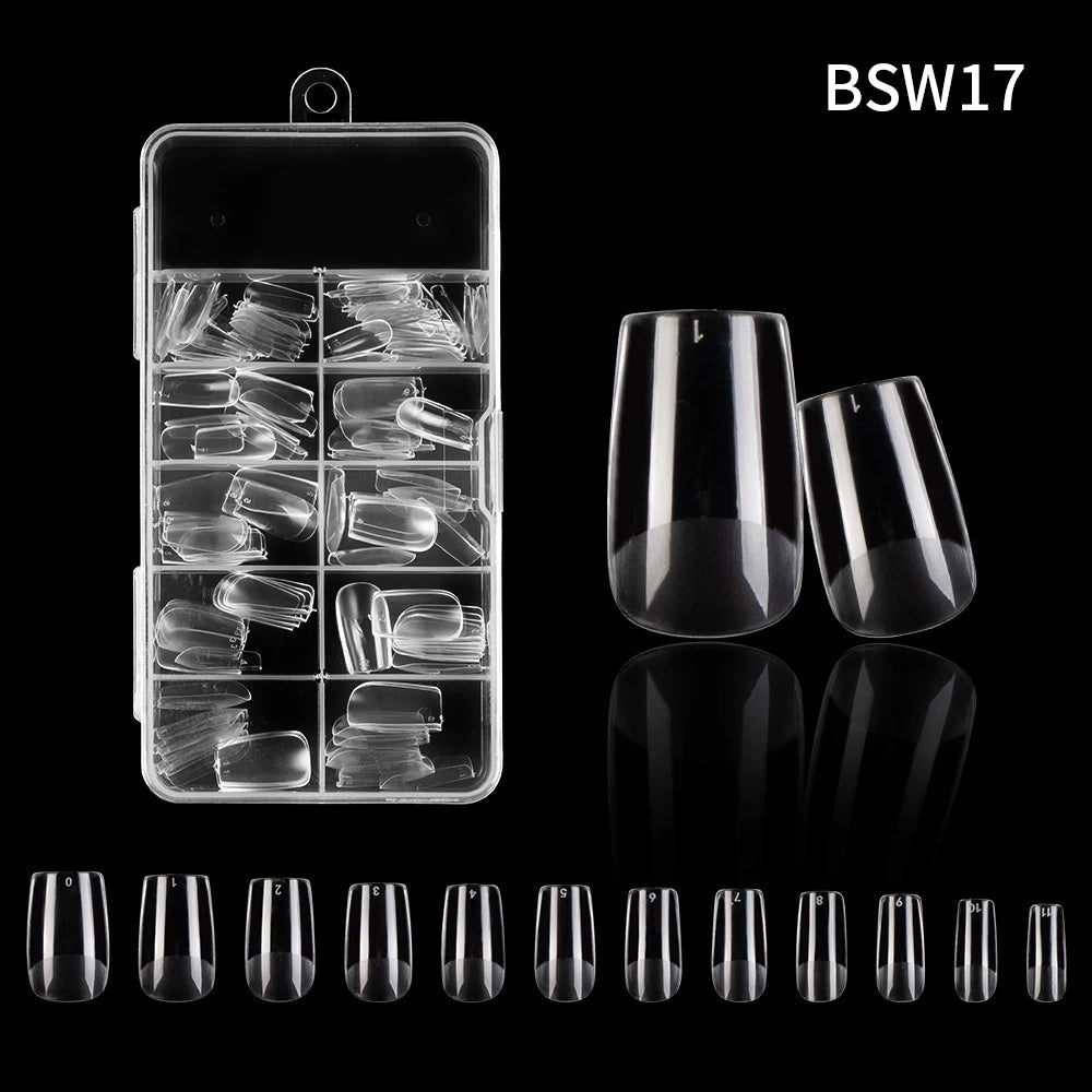 120pc French Press-On Nail Tips | Full Cover Acrylic Set