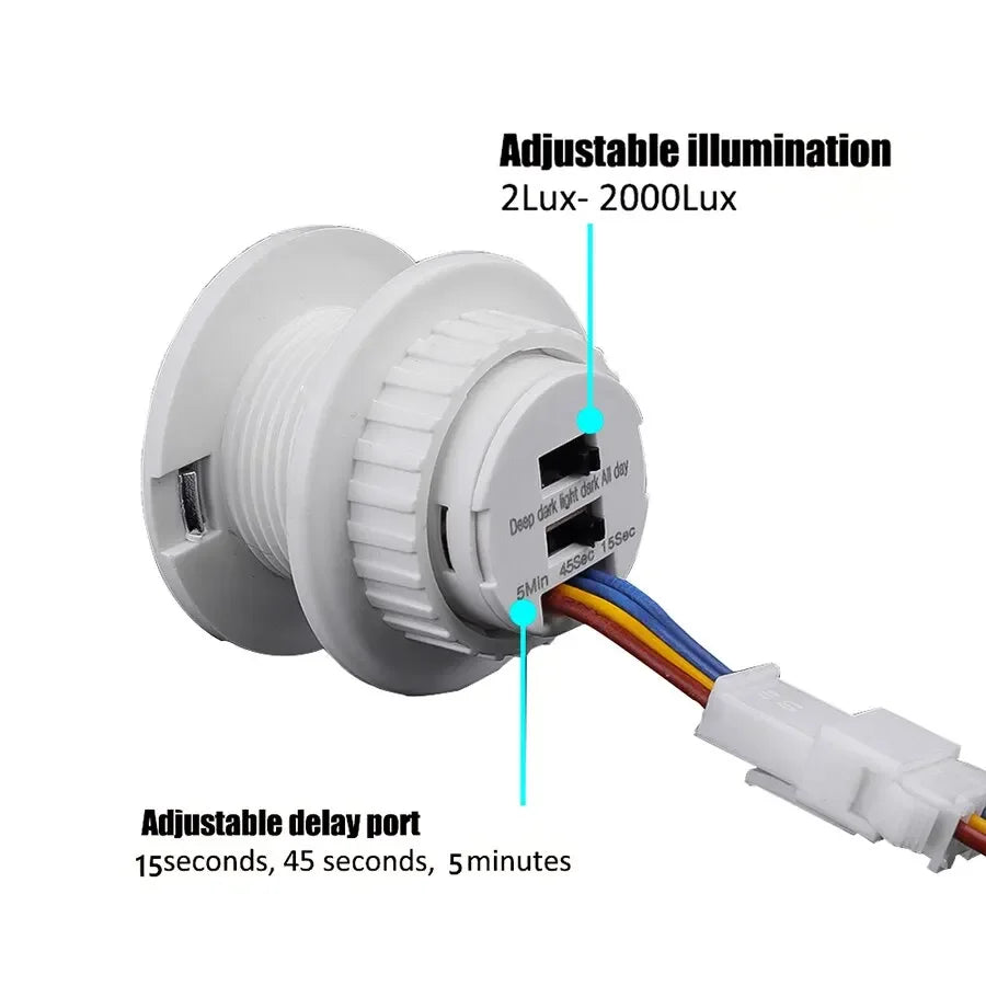 PIR Motion Sensor Switch Adjustable Time Delay AC85–265V Motion Sensor Switch PRIMED