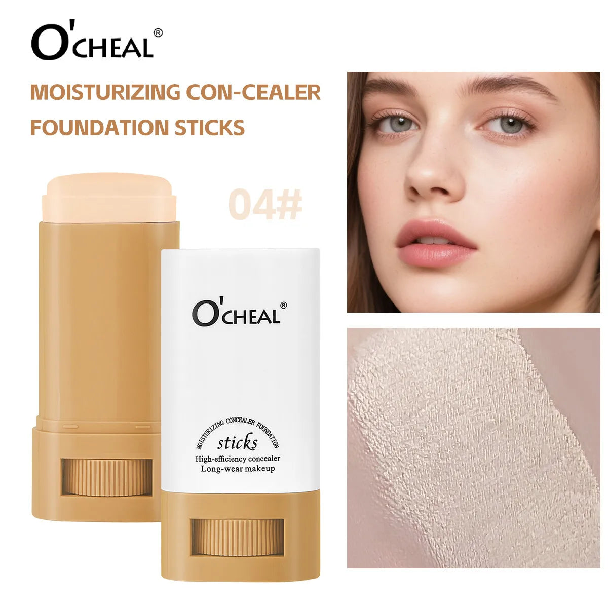 OCHEAL Waterproof Concealer Foundation Stick – Brightening