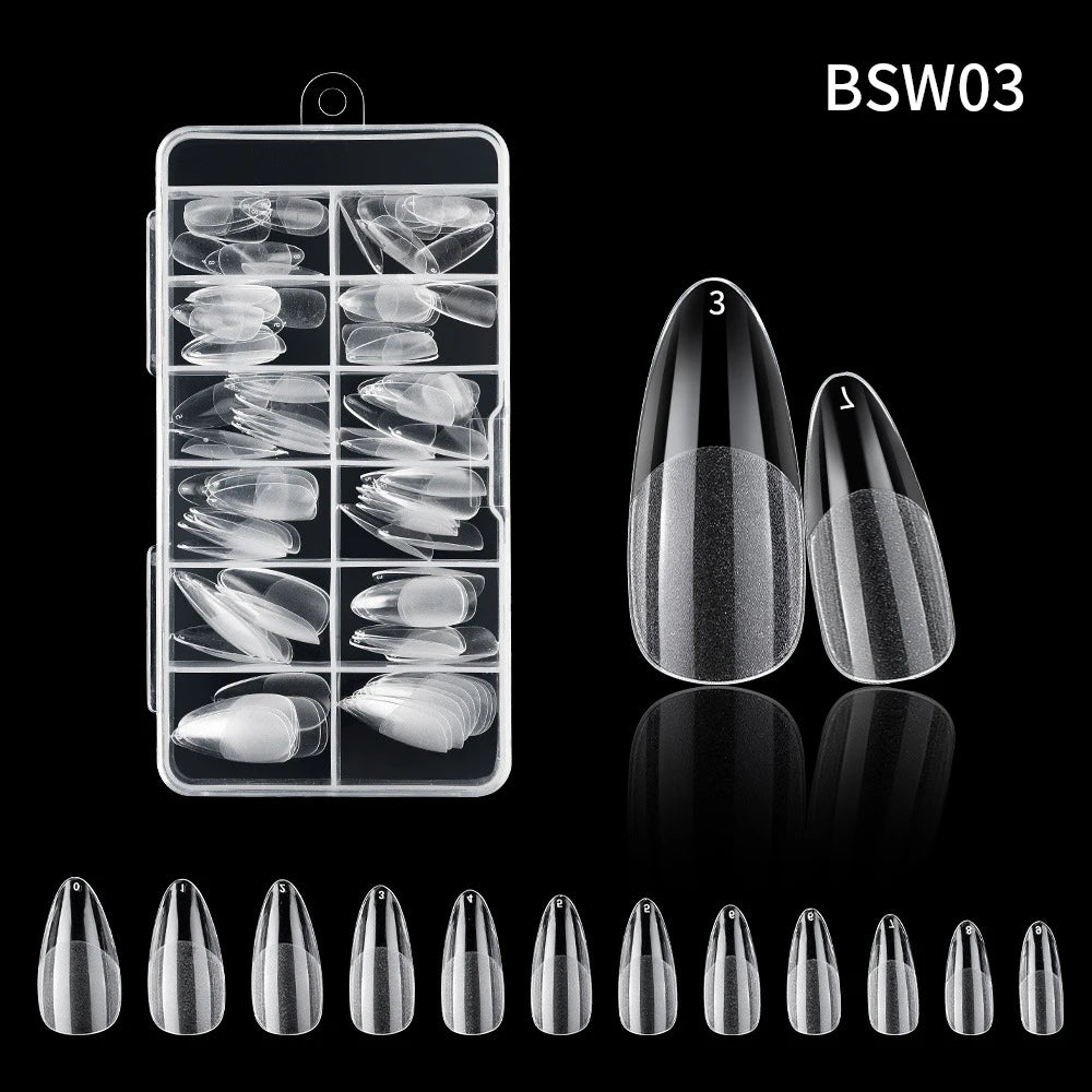 120pc French Press-On Nail Tips | Full Cover Acrylic Set