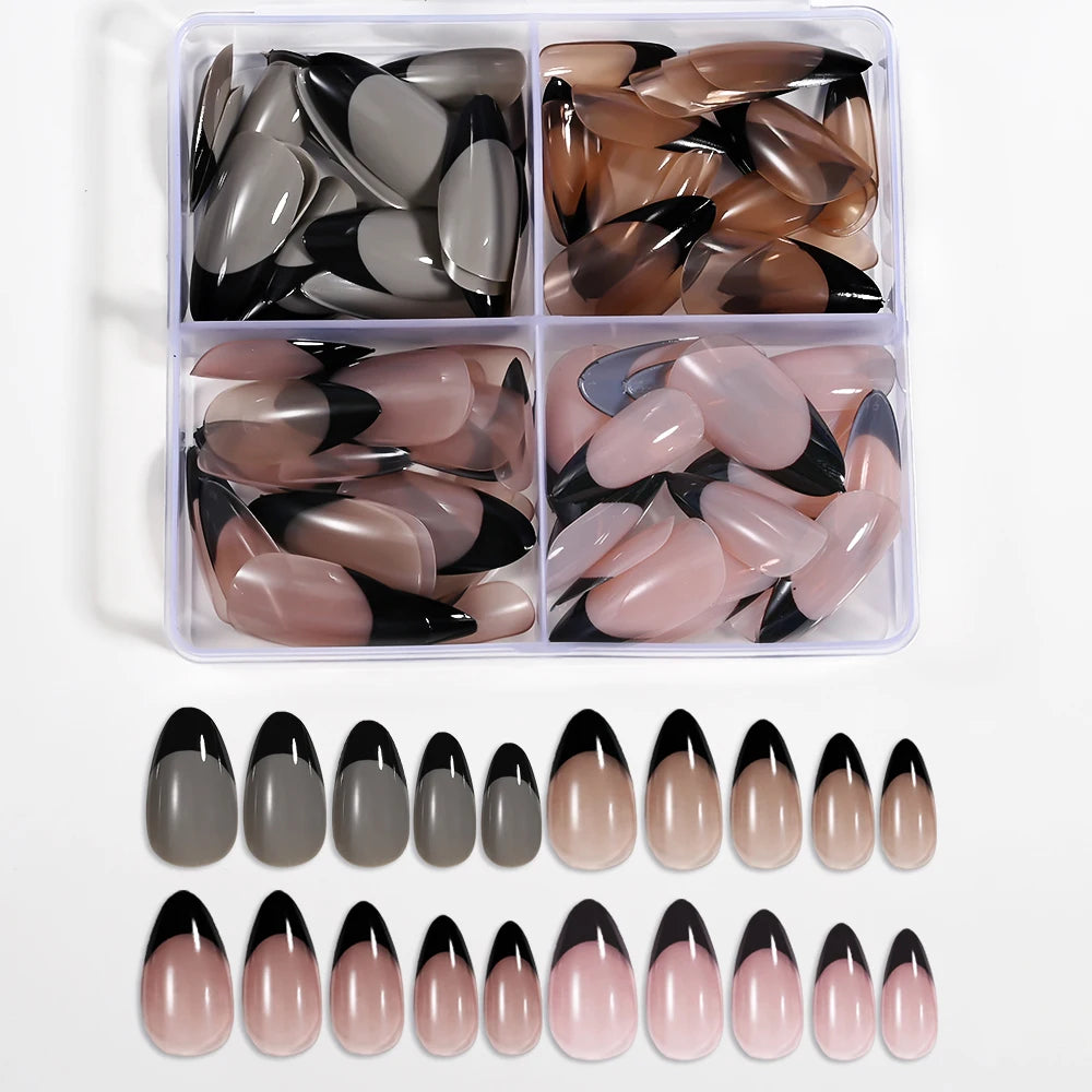 96Pcs Press On Nails – Coffin Ballet French Full Cover Tips