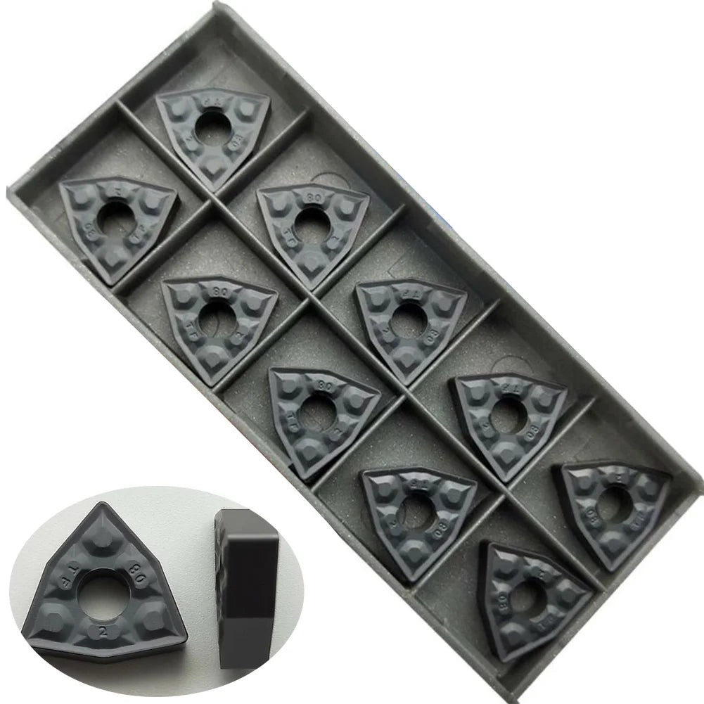 WNMG080408-TF Carbide Inserts 10 Pcs | Cast Iron Semi-Finishing