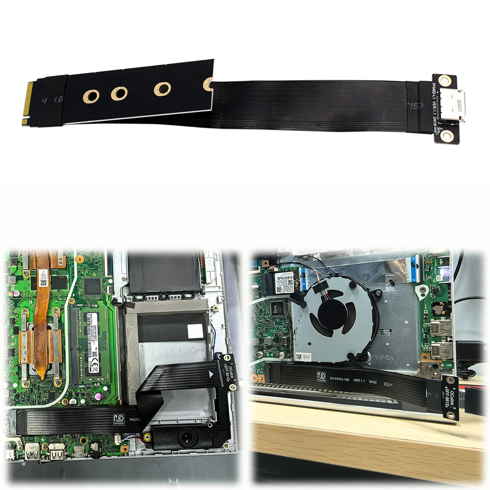 M.2 NVMe PCIe 4.0 to Oculink SFF-8611/8612 Adapter Cable PCIe Adapter Cable PRIMED