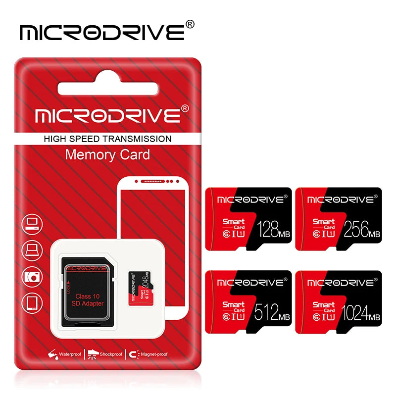 MicroDrive Micro SD Card 8GB–128GB | High-Speed TF Flash Memory Micro SD Card PRIMED