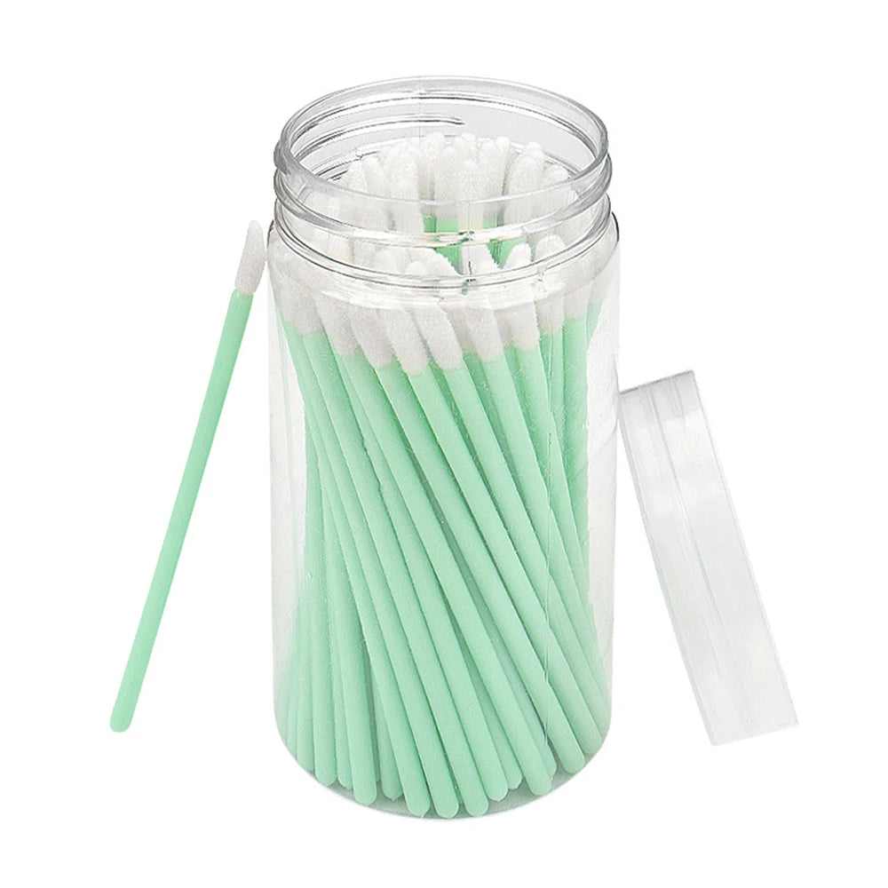 100 Pcs Disposable Lip Brushes & Mascara Wands | Crystal Tip