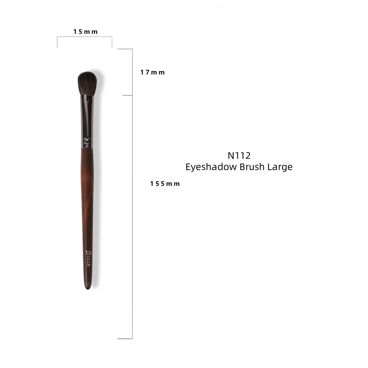 Goat Hair Makeup Brush Set – Foundation, Blush & Eyeshadow