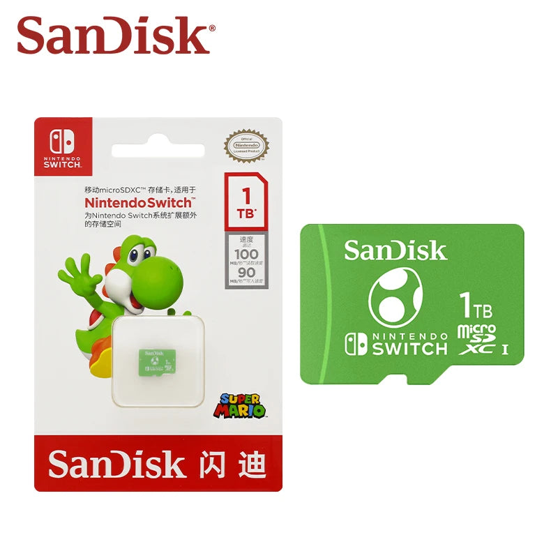 SanDisk microSDXC Card for Nintendo Switch – 64GB to 1TB MicroSD Memory Card PRIMED