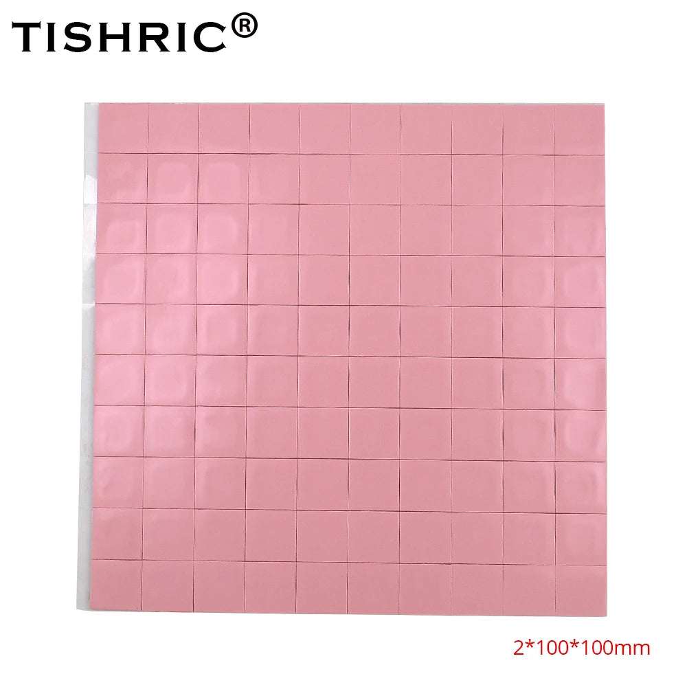 TISHRIC Silicone Thermal Pad CPU GPU 0.5–2mm | 100×100mm Sheet