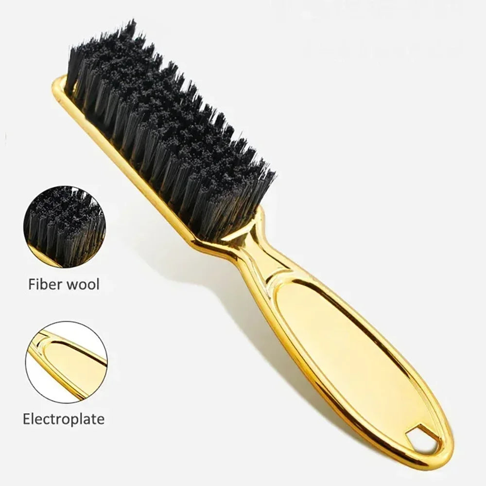 Vintage Gold Electroplated Salon Neck Hair Cleaning Brush