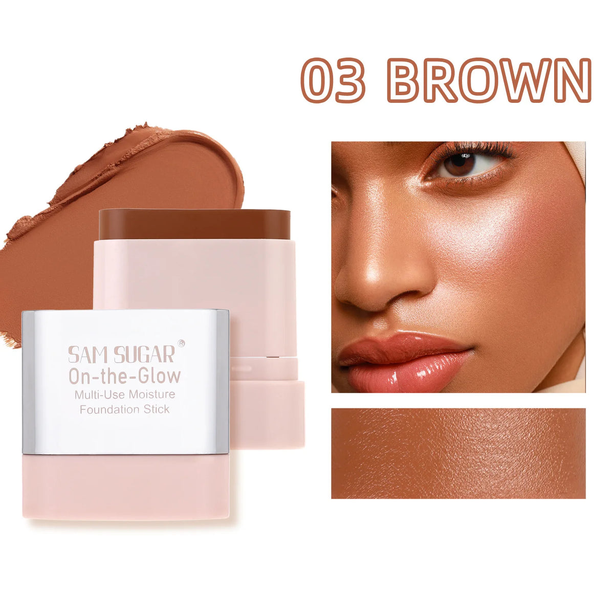 SAM SUGAR Oil Control Foundation Stick – Waterproof Concealer